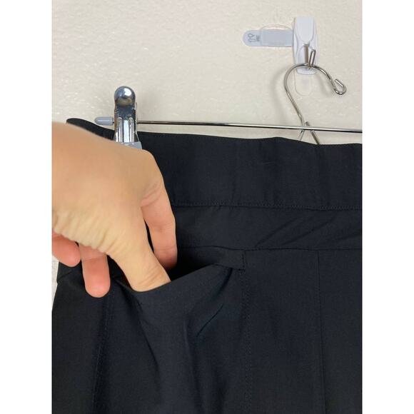 Black Ankle Tapered Pants Small Stretchy Lightweight Career Pockets NWT - Picture 6 of 9